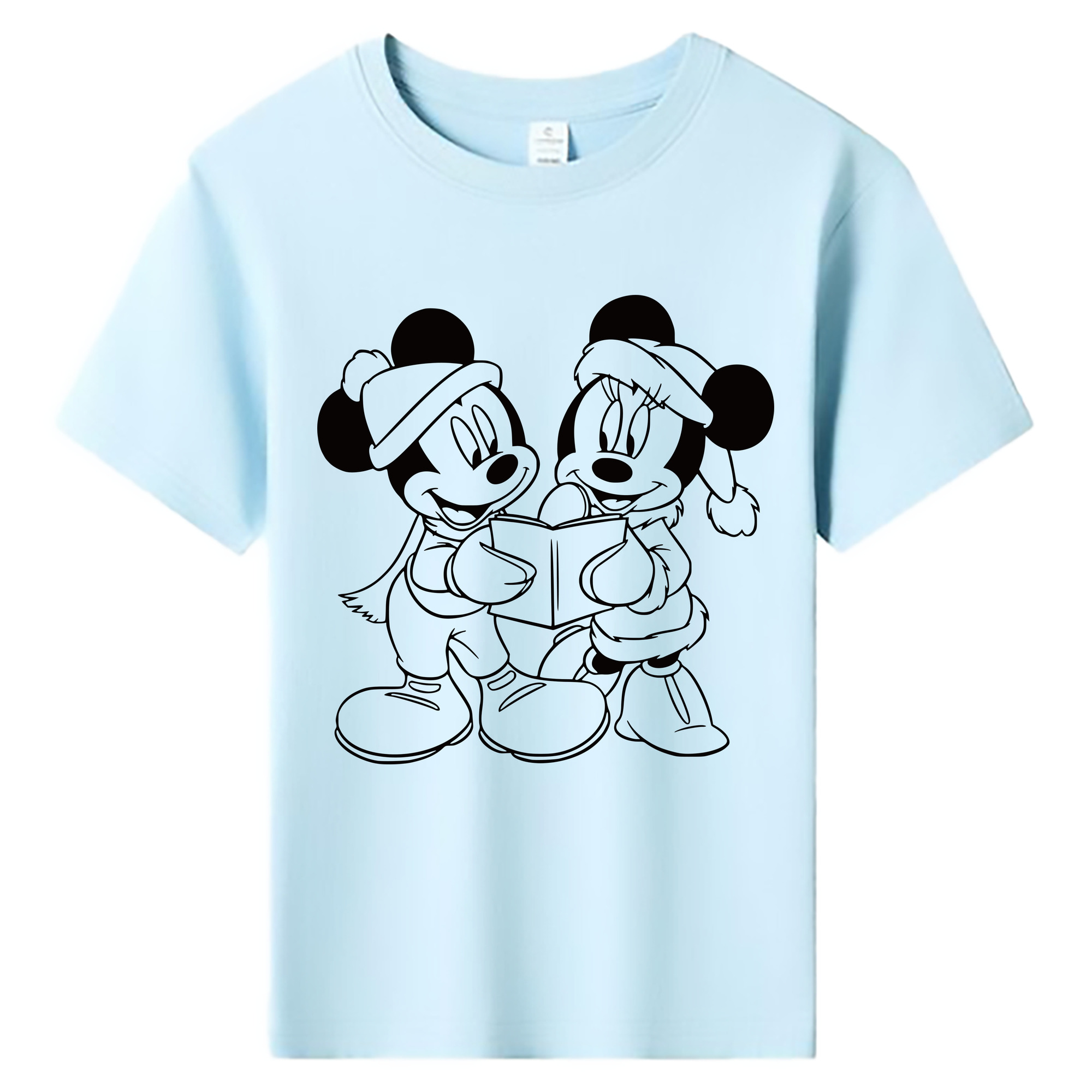 ミッキーマウス Mickey Mouse 綿100％キッズTシャツ（フロントプリント）